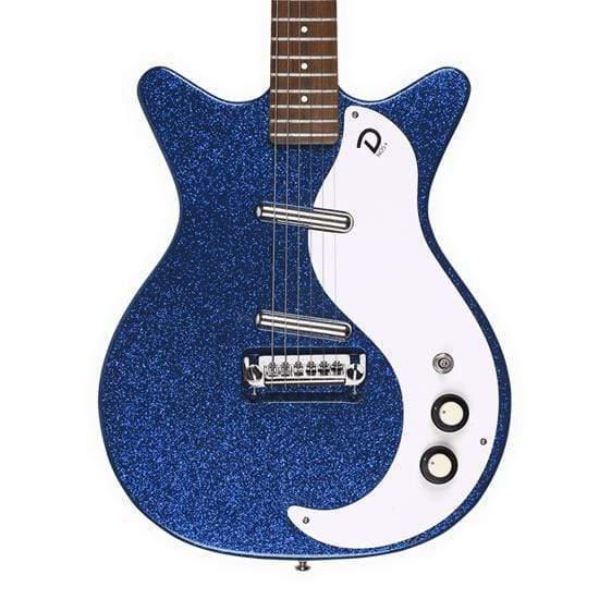 Danelectro 59M NOS+ Blue Metalflake Electric Guitar-Danelectro-Infinite Music