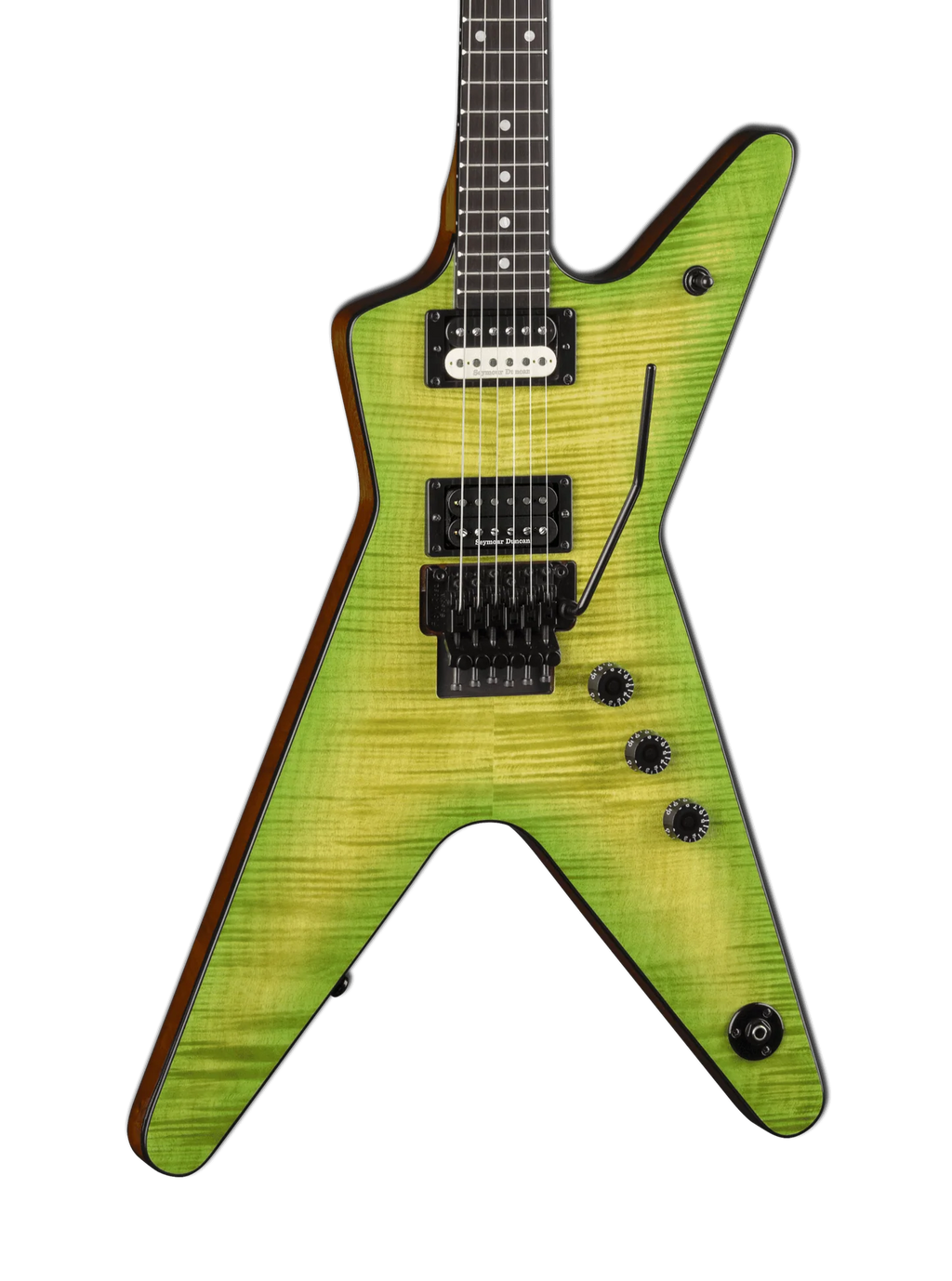 Dean ML 79 Floyd Rose Flame Top Electric Guitar - Seymour Duncan Pickups - Slime-Dean-Infinite Music