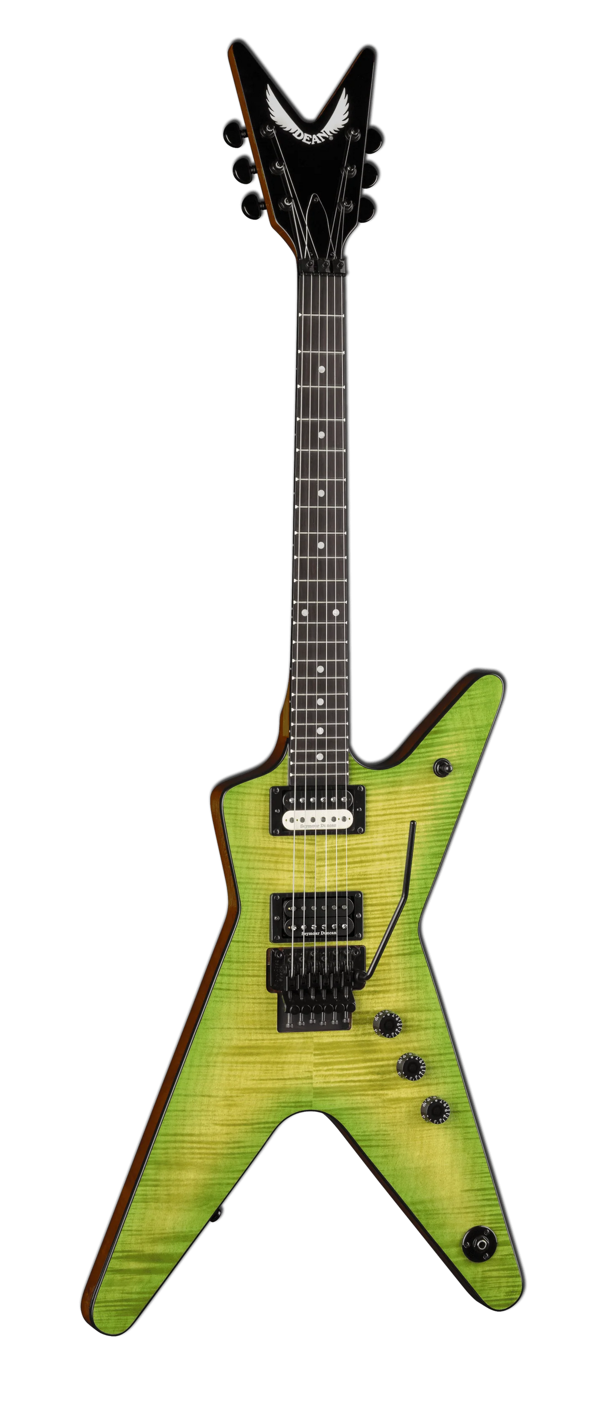 Dean ML 79 Floyd Rose Flame Top Electric Guitar - Seymour Duncan Pickups - Slime-Dean-Infinite Music