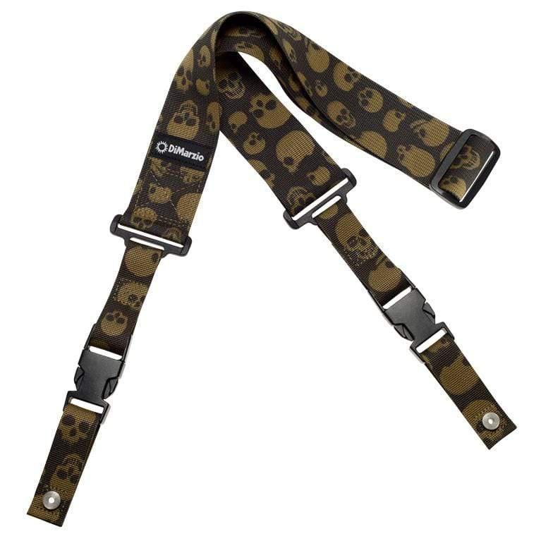 DiMarzio Camouflage with Skulls Cordura Cliplock Guitar Strap-DiMarzio-Infinite Music