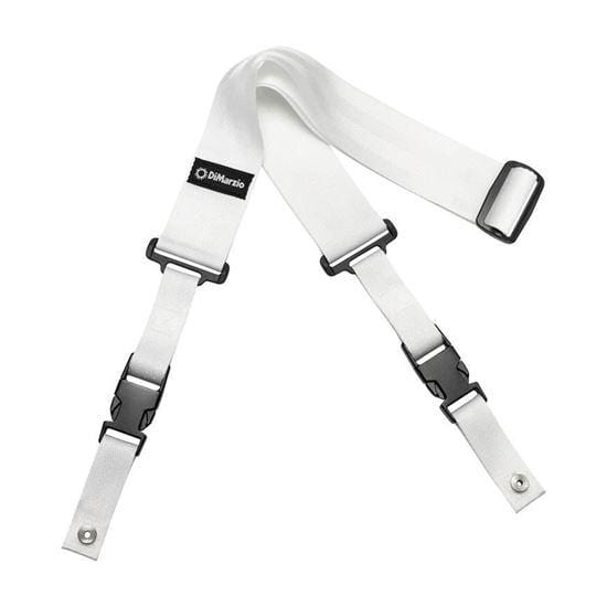 DiMarzio DD2200W Nylon Cliplock Guitar Strap - White-DiMarzio-Infinite Music