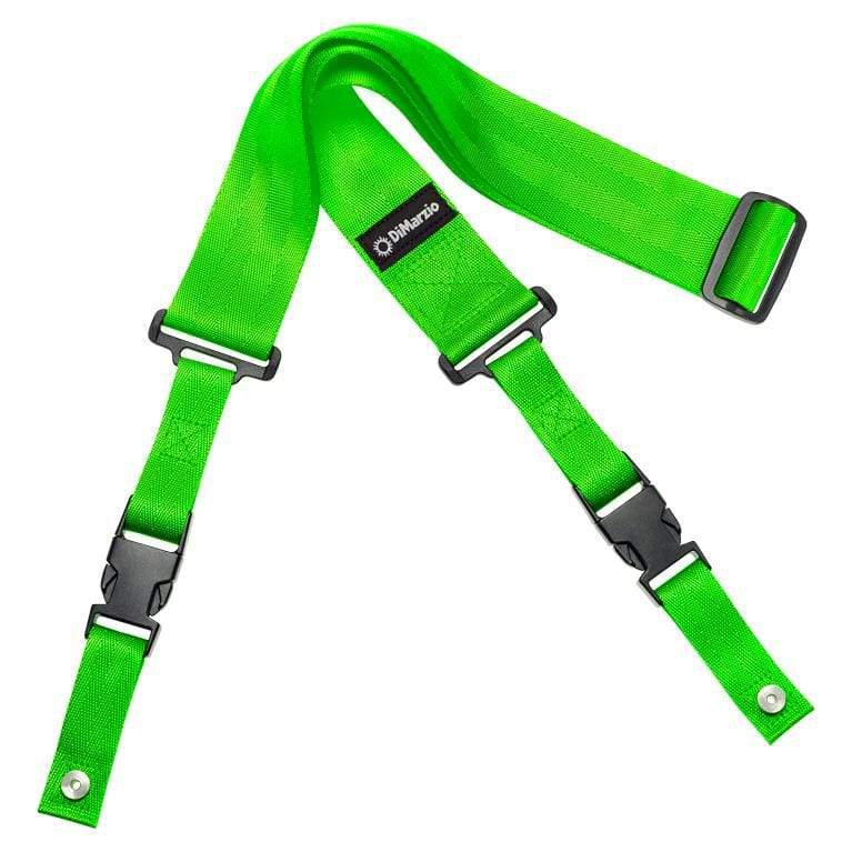 DiMarzio Neon Green Nylon Cliplock Guitar Strap-DiMarzio-Infinite Music