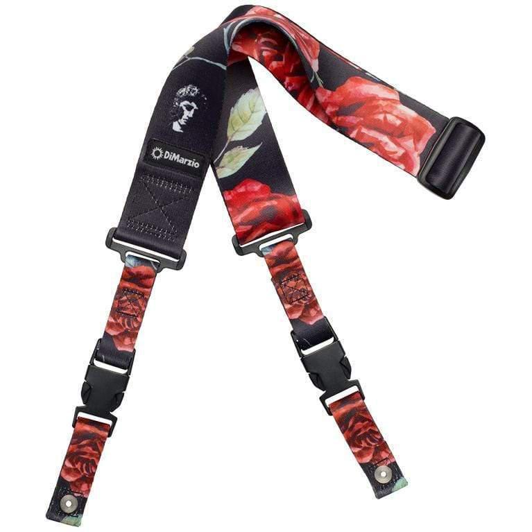 DiMarzio Polyphia Floral Muse Black Cliplock Guitar Strap-DiMarzio-Infinite Music
