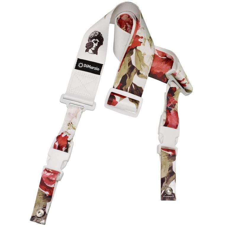 DiMarzio Polyphia Floral Muse White Cliplock Guitar Strap-DiMarzio-Infinite Music
