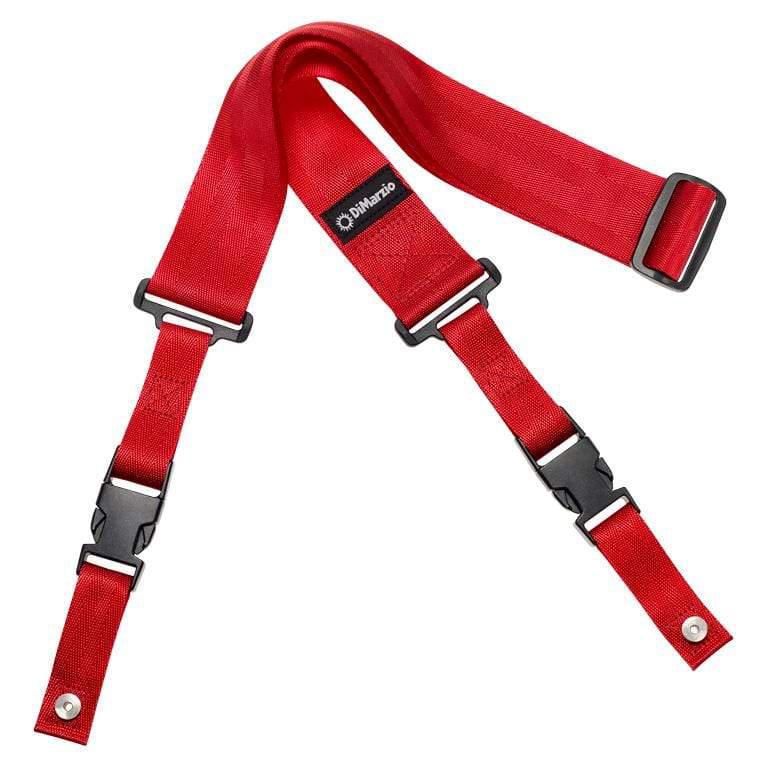 DiMarzio Red Nylon Cliplock Guitar Strap-DiMarzio-Infinite Music