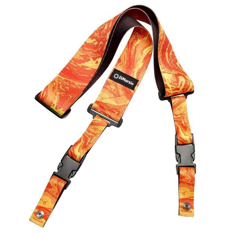 DiMarzio Steve Vai Cliplock Orange Universe Guitar Strap-DiMarzio-Infinite Music