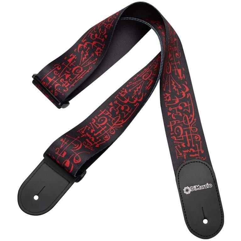 DiMarzio Steve Vai Print Art Black Guitar Strap-DiMarzio-Infinite Music