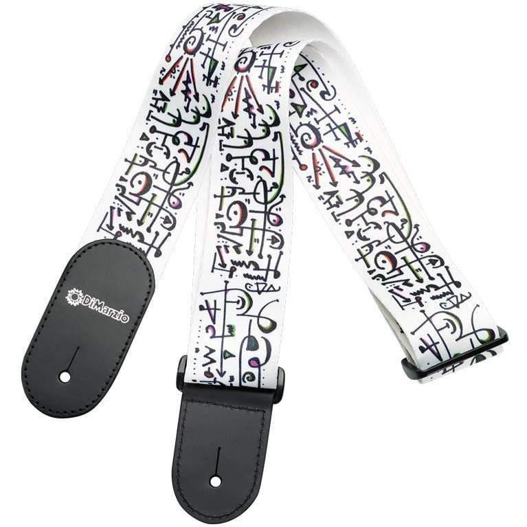 DiMarzio Steve Vai Print Art Strap White Guitar Strap-DiMarzio-Infinite Music