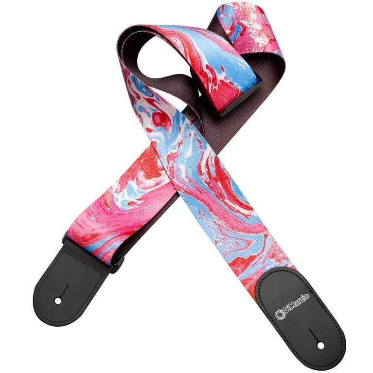 DiMarzio Steve Vai Print Blue Cherry Universe Guitar Strap-DiMarzio-Infinite Music