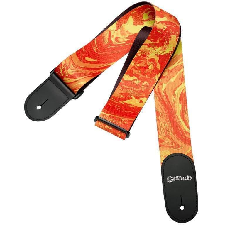 DiMarzio Steve Vai Print Orange Universe Guitar Strap-DiMarzio-Infinite Music