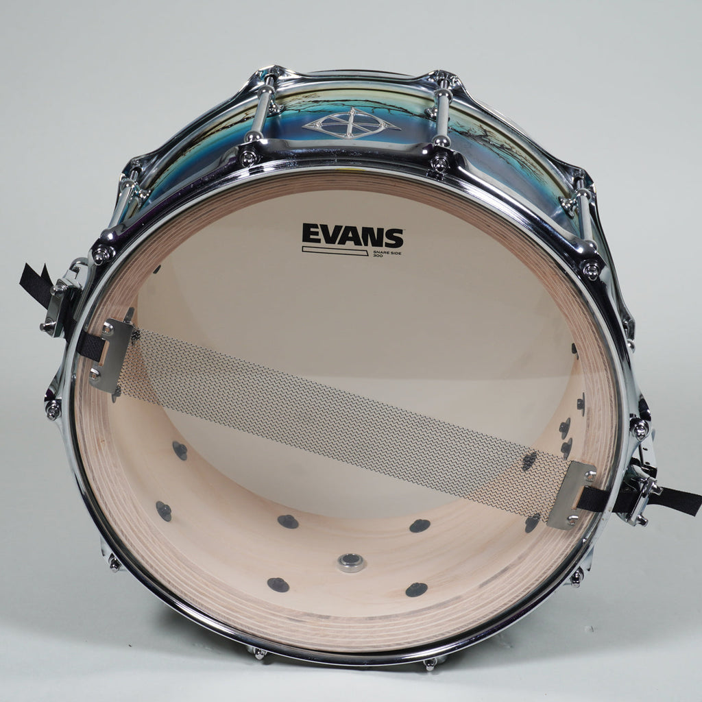 Dixon 14 x 6.5" Artisan Series Ash Snare Drum - Satin Enchanted Blue Reverse Burst-Dixon-Infinite Music