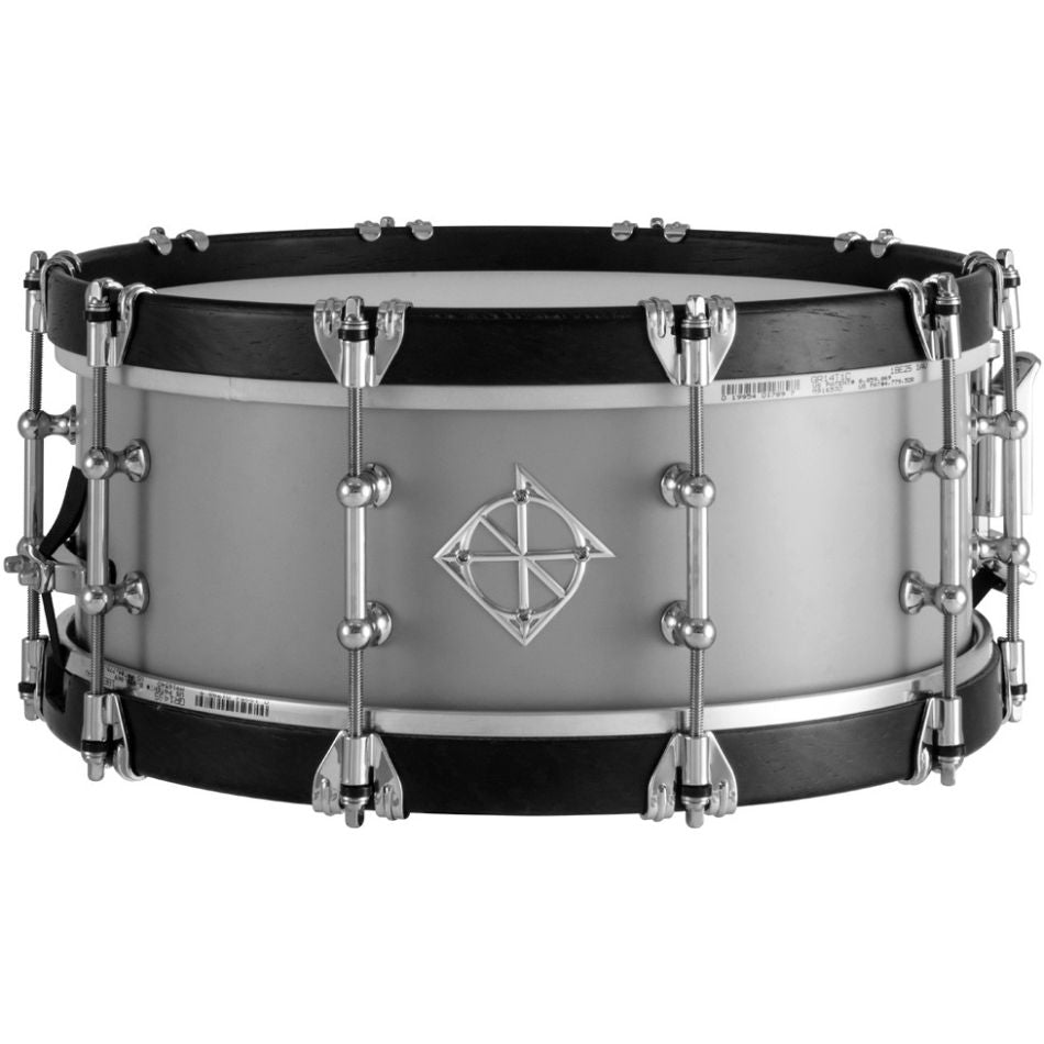 Dixon Artisan Series 14 x 5.5" Equator Oak and Steel Snare Drum - Satin Cool Grey-Dixon-Infinite Music