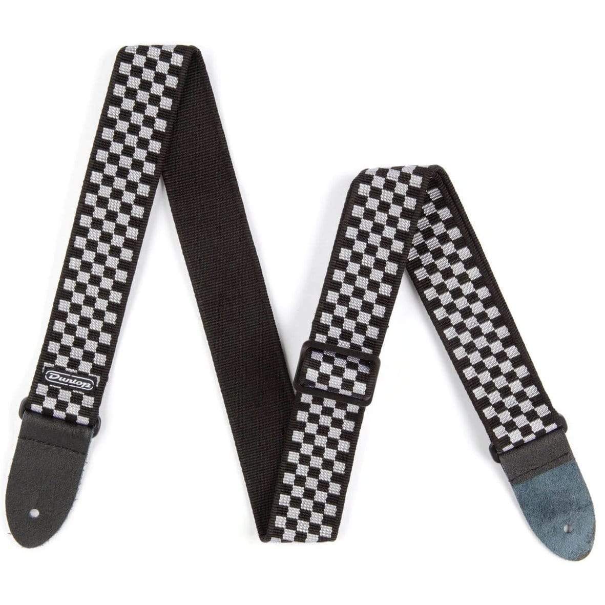 Dunlop Classic Guitar Strap Black & White Checker Design-Dunlop-Infinite Music
