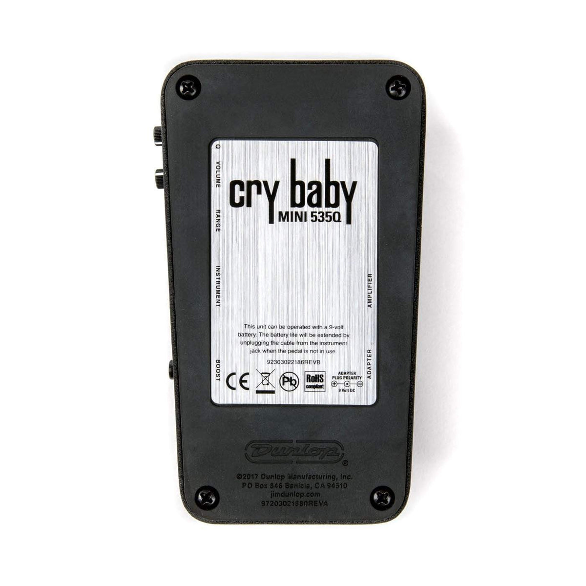 Dunlop Cry Baby Mini Wah Pedal CBM535Q-Dunlop-Infinite Music