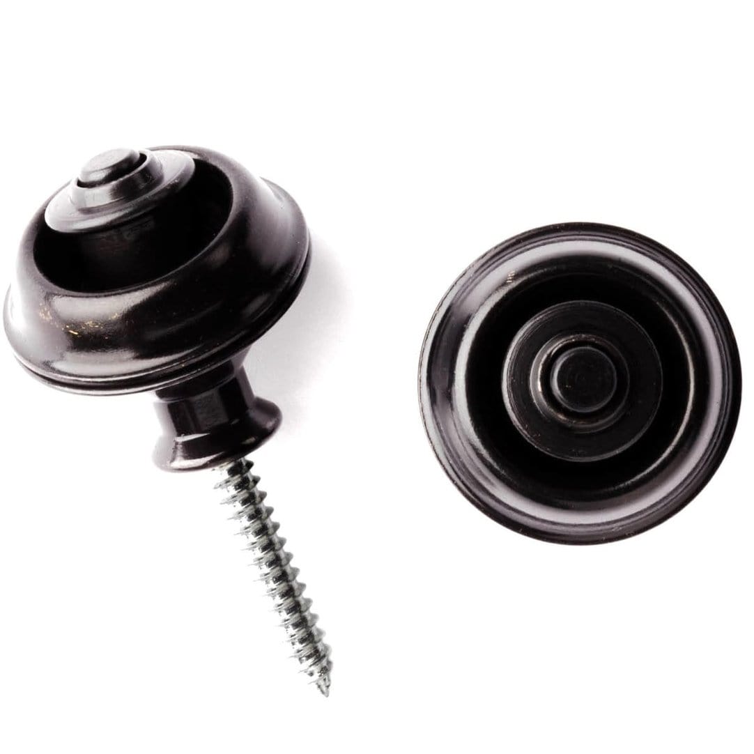 Dunlop J103B Guitar Black Straplocks - Pair-Dunlop-Infinite Music