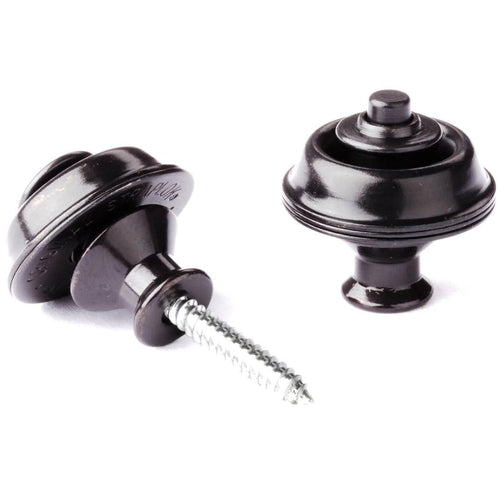 Dunlop J103B Guitar Black Straplocks - Pair-Dunlop-Infinite Music