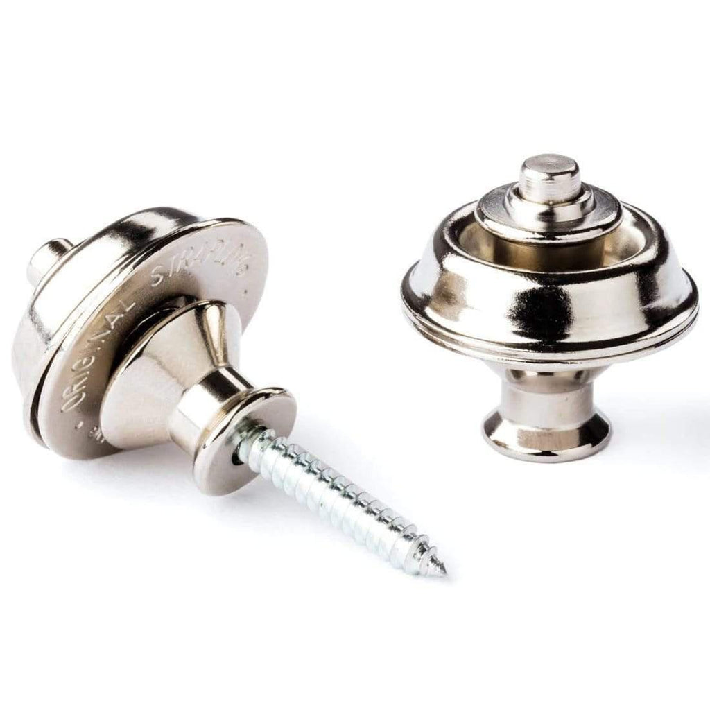 Dunlop J103N Guitar Nickel Straplocks - Pair-Dunlop-Infinite Music