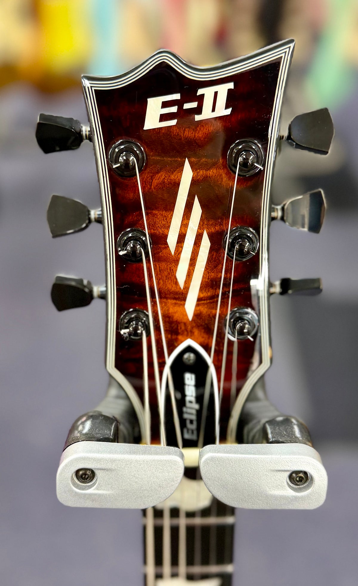 ESP E-II Eclipse Electric Guitar Quilted Maple Tiger Eye Sunburst w/ Fishman Fluence W/ Hardcase ( Pre Owned)-ESP-Infinite Music