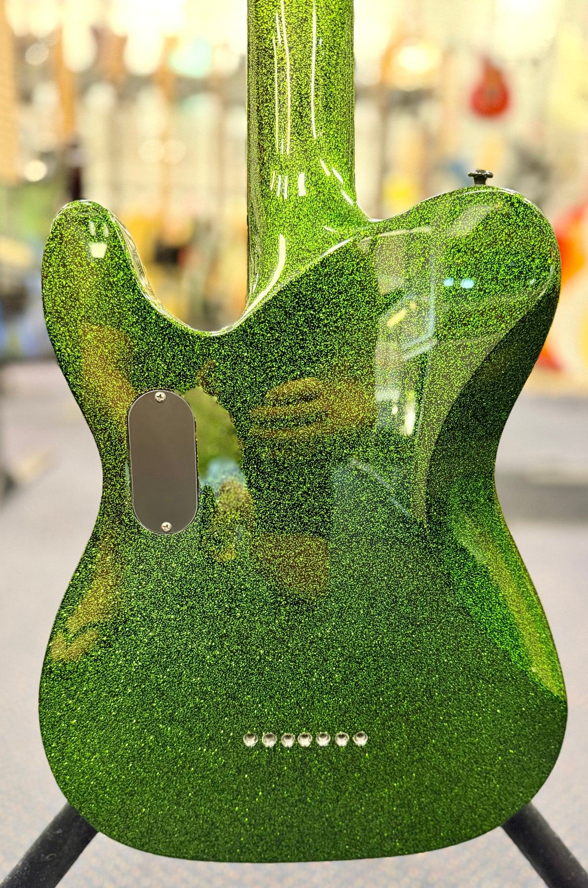 ESP LTD SCT-607B Stephen Carpenter 7 String Baritone Electric Guitar -Green Sparkle- W/- Hard Case ( Pre Owned)-ESP-Infinite Music