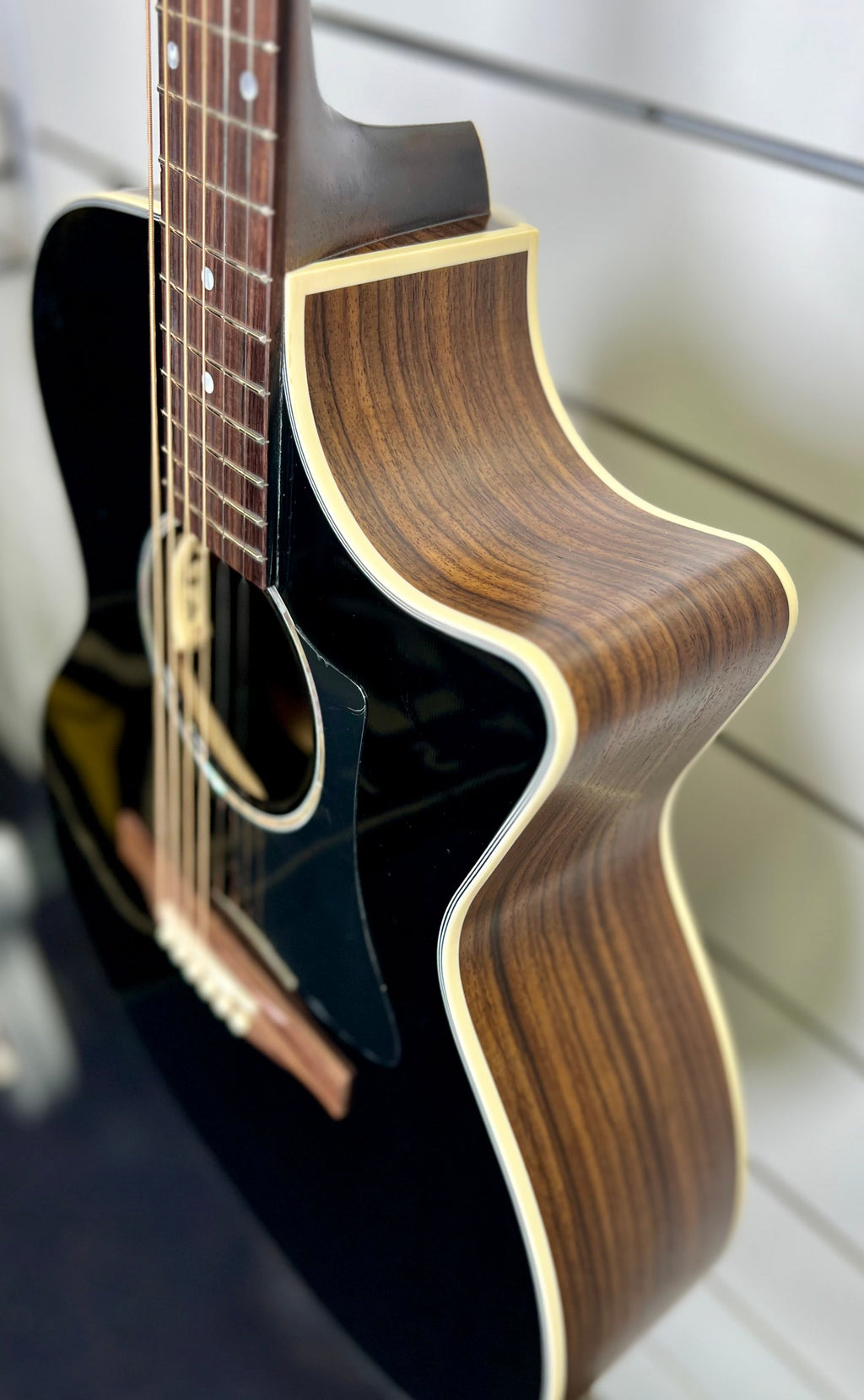 Eastman PCH2-GACE BK Acoustic Electric Guitar ( Gloss Black Top) w/- Gig Bag-Eastman-Infinite Music