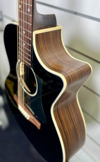 Eastman PCH2-GACE BK Acoustic Electric Guitar ( Gloss Black Top) w/- Gig Bag-Eastman-Infinite Music