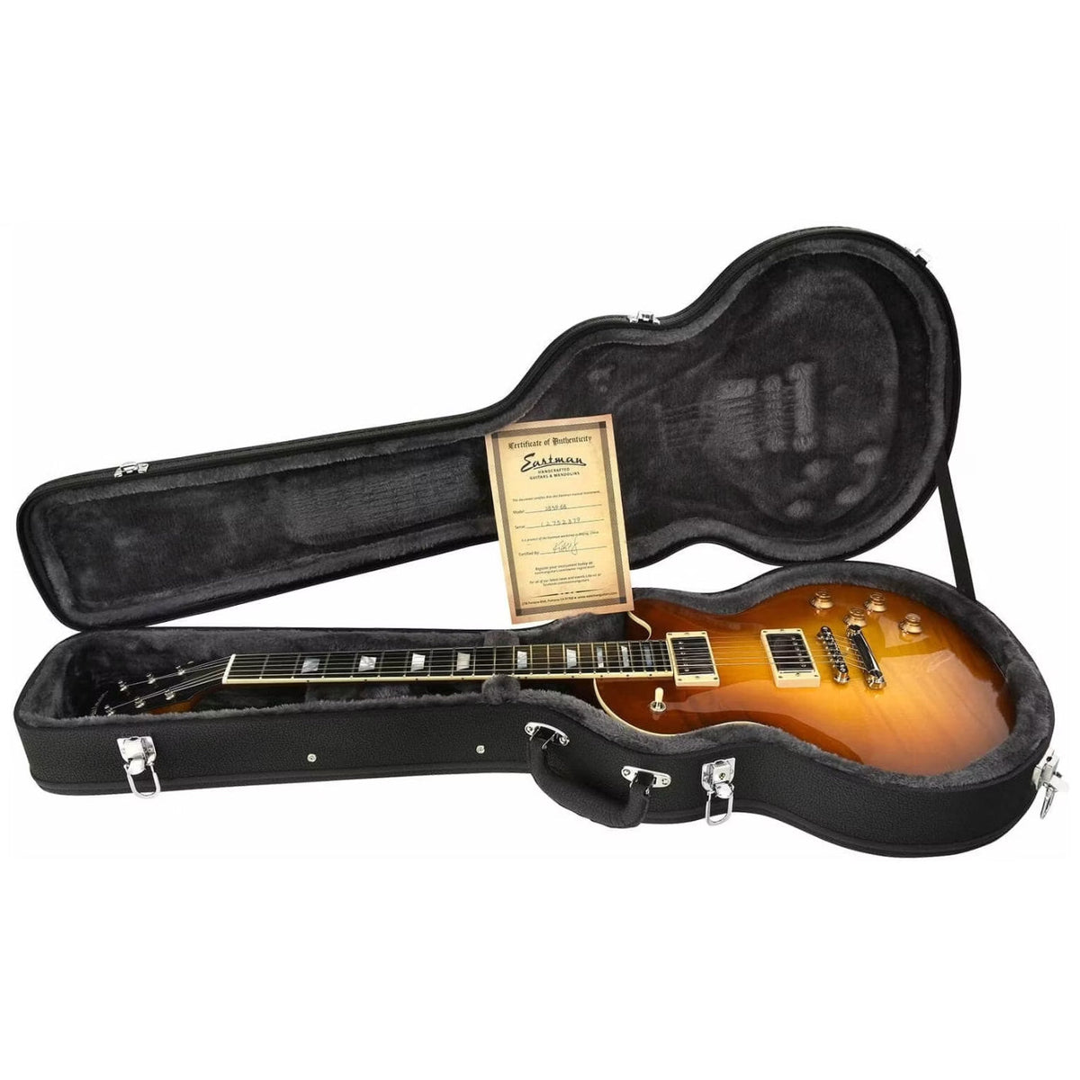 Eastman SB59-GB Solid Body Electric Guitar - Goldburst w/- Hardcase-Eastman-Infinite Music