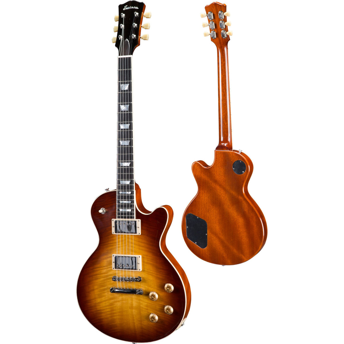 Eastman SB59-GB Solid Body Electric Guitar - Goldburst w/- Hardcase-Eastman-Infinite Music