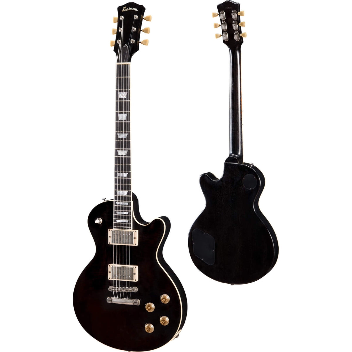 Eastman SB59/TV-BK Solid Body Electric Guitar -Truetone Vintage Gloss Black w/- Hardcase-Eastman-Infinite Music