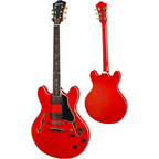 Eastman T386-RD Hollow Body Electric Guitar - RED W/- Deluxe Case-Eastman-Infinite Music