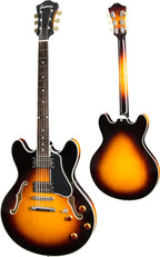 Eastman T386-SB Hollow Body Electric Guitar - SUNBURST W/- Deluxe Case-Eastman-Infinite Music