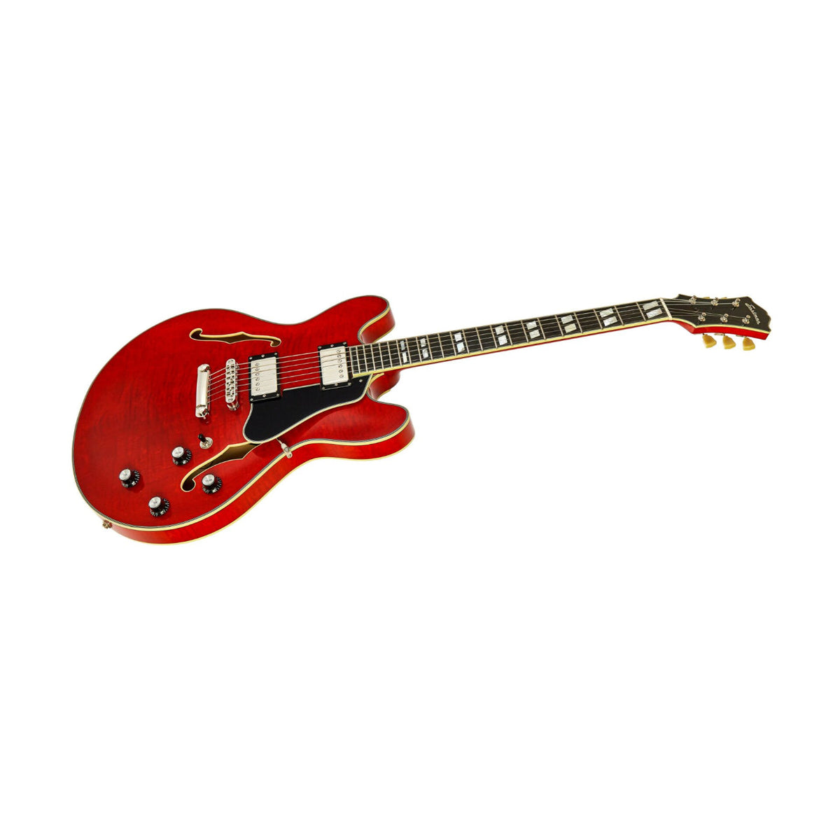 Eastman T486-RD Thinline Semi Hollowbody Electric Guitar - Red - W- Hard Case-Eastman-Infinite Music