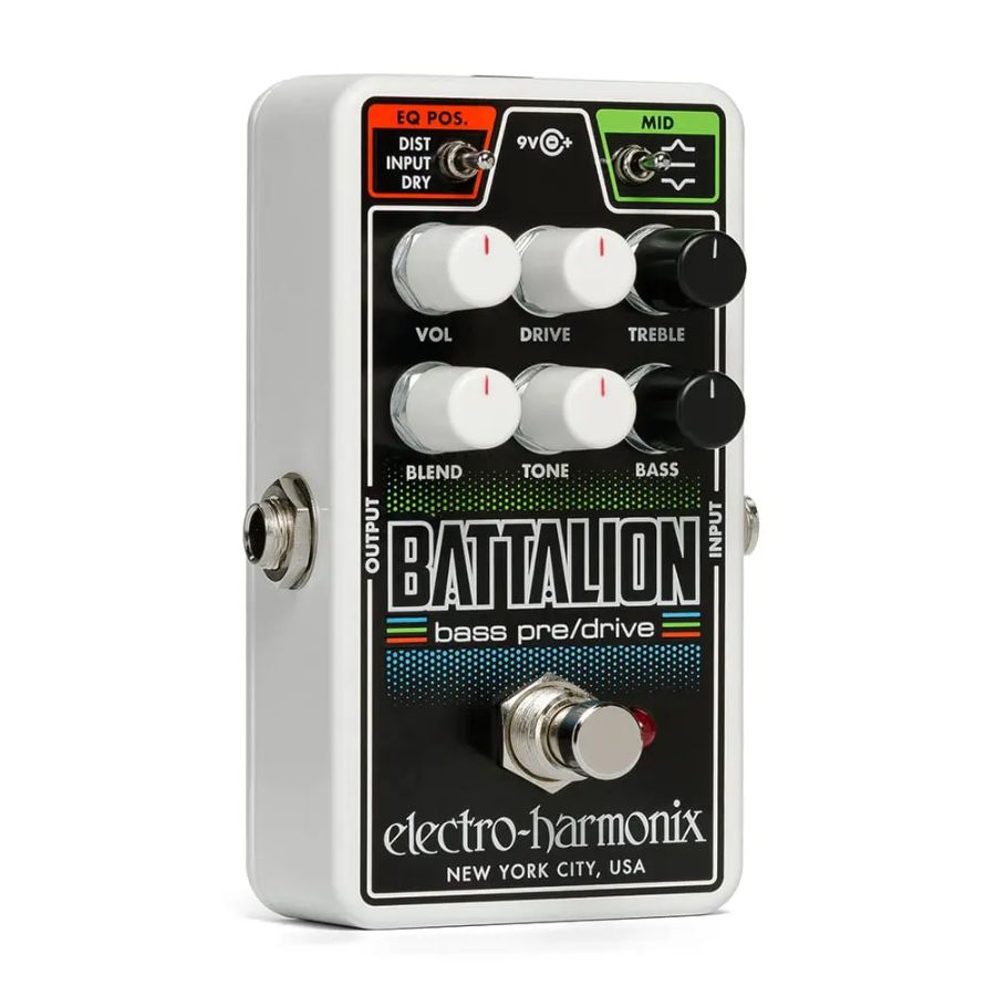Electro-Harmonix Nano Battalion Bass Preamp & Overdrive Guitar Pedal-Electro-Harmonix-Infinite Music