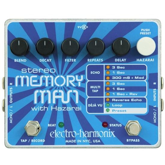 Electro-Harmonix Stereo Memory Man w/ Hazarai Digital Delay / Looper Guitar Pedal-Electro-Harmonix-Infinite Music