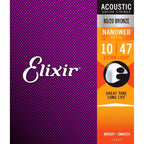 Elixir 11002 80/20 Bronze Nanoweb Acoustic Guitar String Set - Extra Light 10-47-Elixir-Infinite Music
