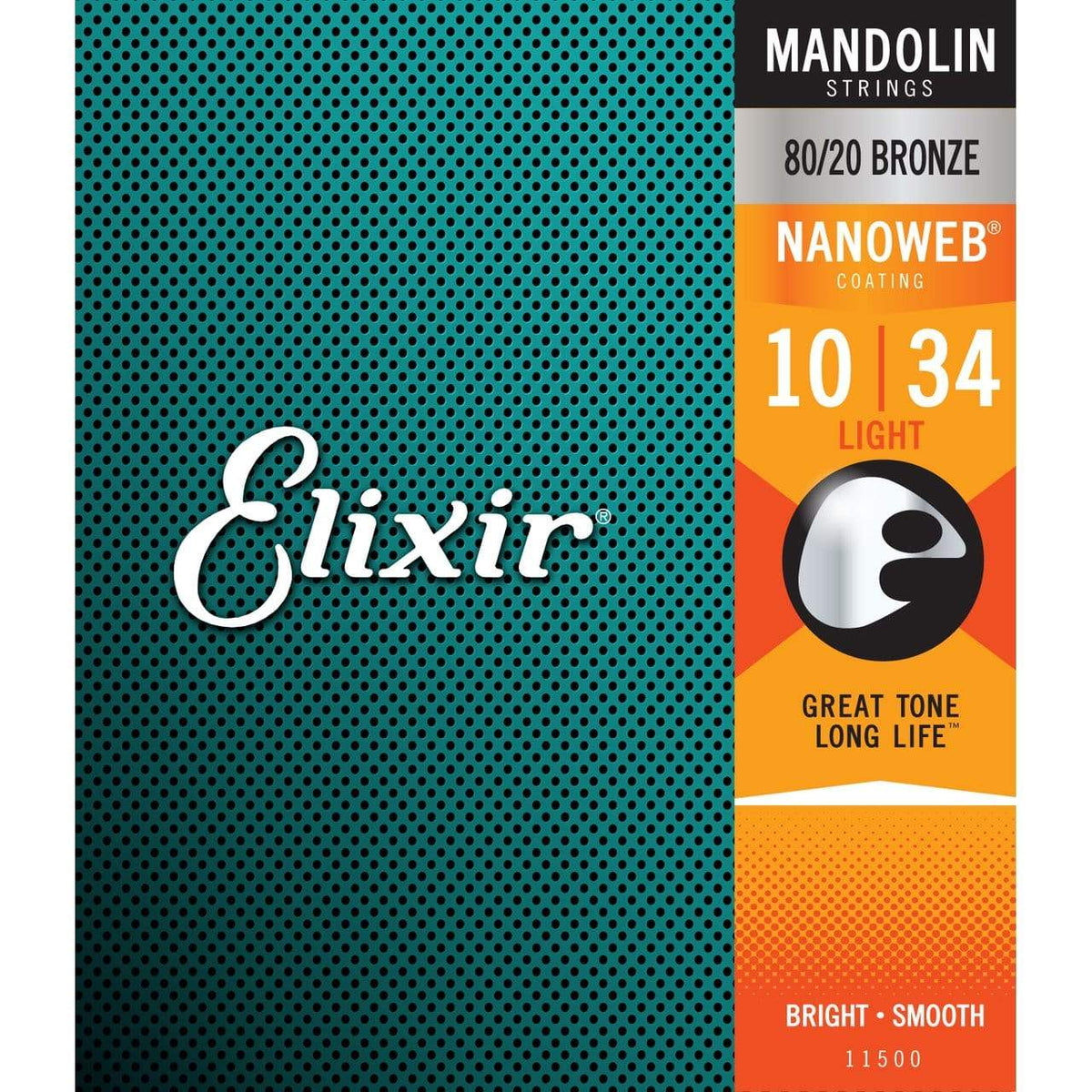 Elixir 11500 Nanoweb Mandolin Strings - Light 10-34-Elixir-Infinite Music