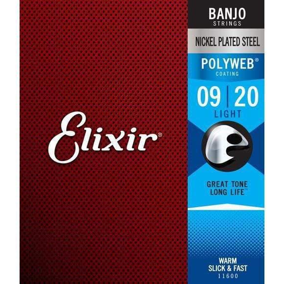 Elixir 11600 Polyweb Banjo Strings Light 9-20-Elixir-Infinite Music