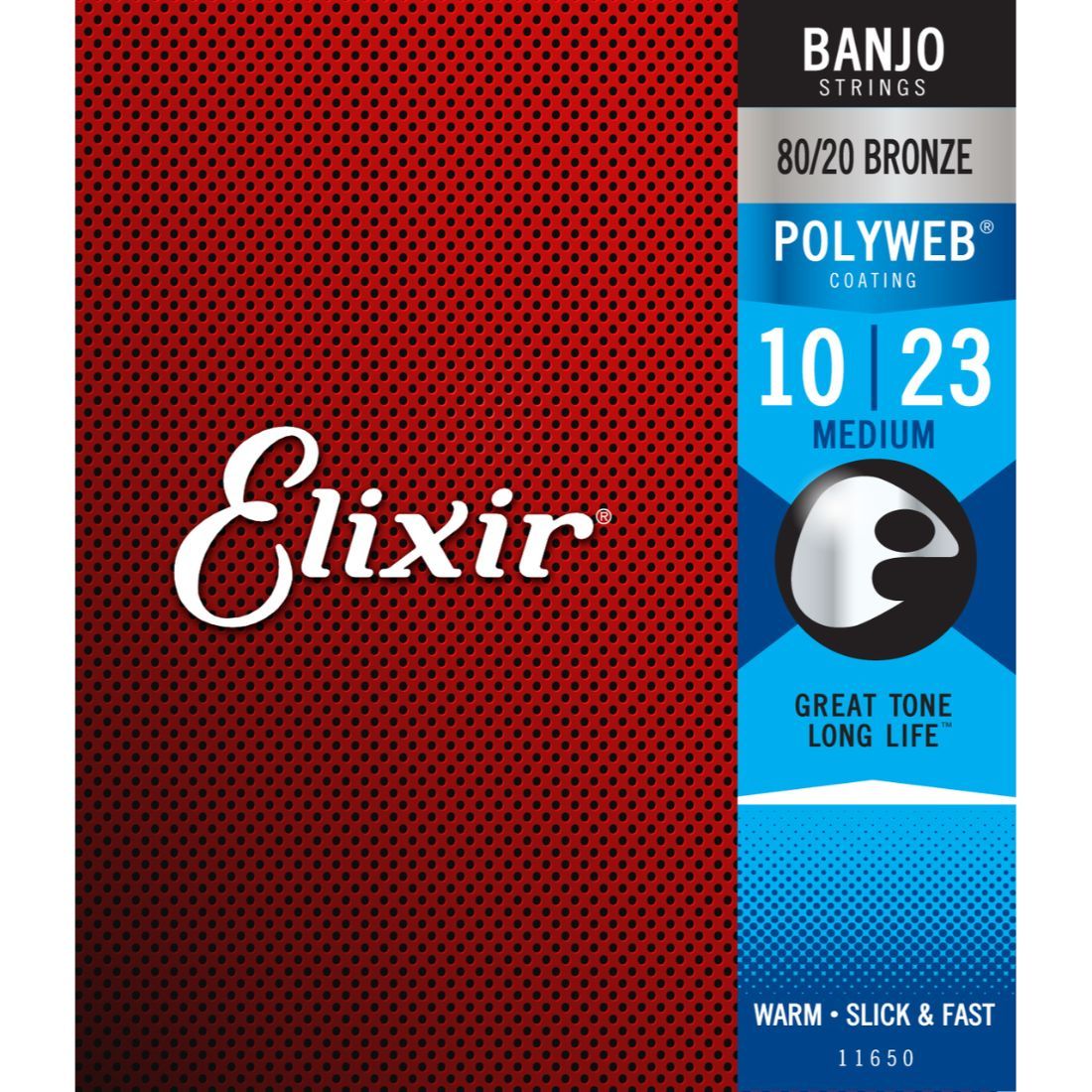 Elixir 11650 Polyweb Coating 5 String Banjo Set 10-23-Elixir-Infinite Music