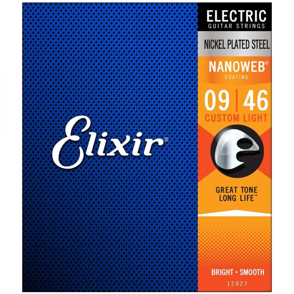 Elixir 12027 Nanoweb Electric Guitar Strings - Custom Light 9-46-Elixir-Infinite Music