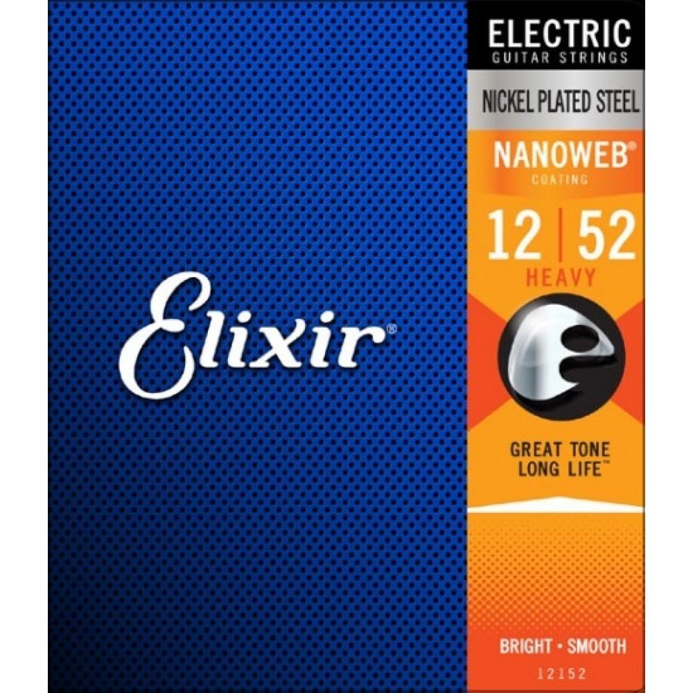 Elixir 12152 Electric Guitar Strings Nanoweb Heavy 12-52-Elixir-Infinite Music