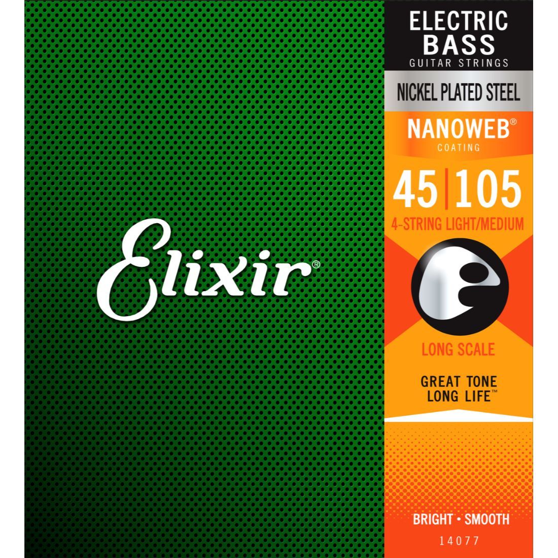 Elixir 14077 Nanoweb Bass Guitar String Set - Light Medium 45-105-Elixir-Infinite Music
