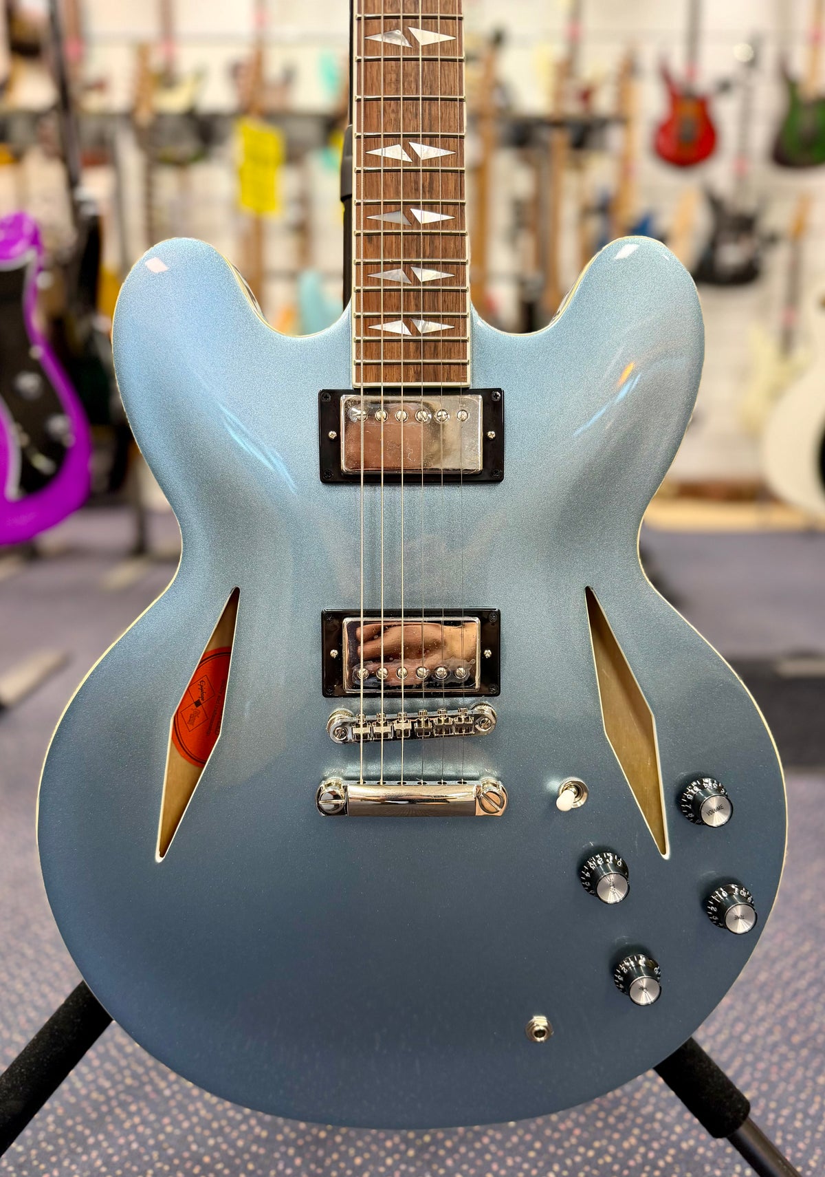 Epiphone Dave Grohl DG-335 Pelham Blue w/ Hard Case ( Pre Owned -Mint Condition)-Epiphone-Infinite Music