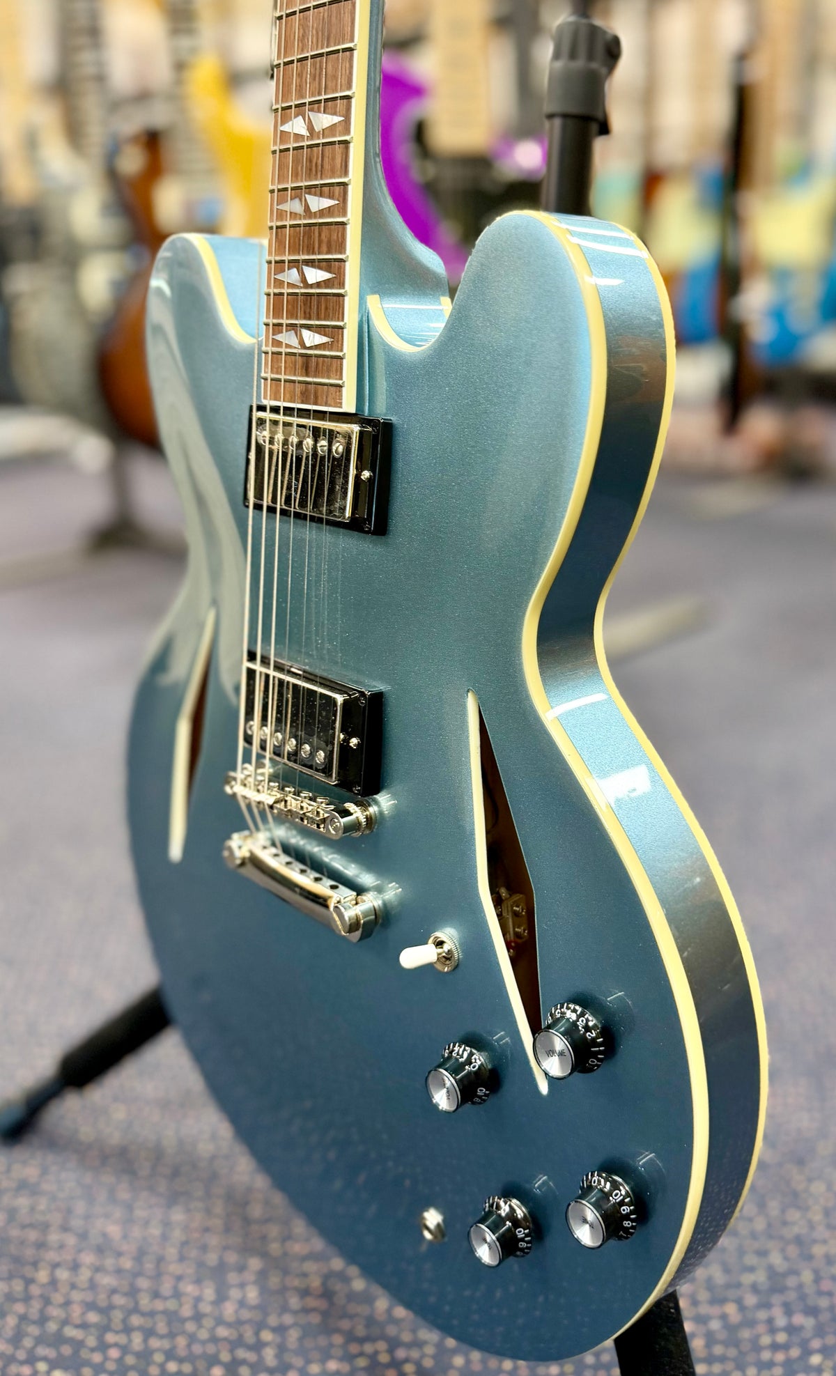 Epiphone Dave Grohl DG-335 Pelham Blue w/ Hard Case ( Pre Owned -Mint Condition)-Epiphone-Infinite Music