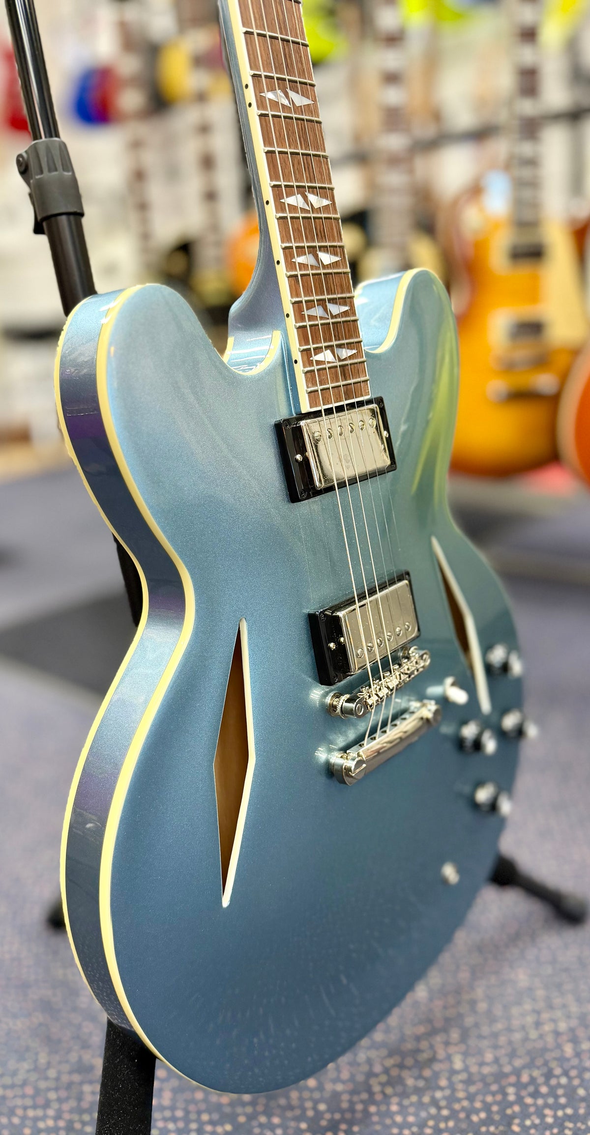 Epiphone Dave Grohl DG-335 Pelham Blue w/ Hard Case ( Pre Owned -Mint Condition)-Epiphone-Infinite Music