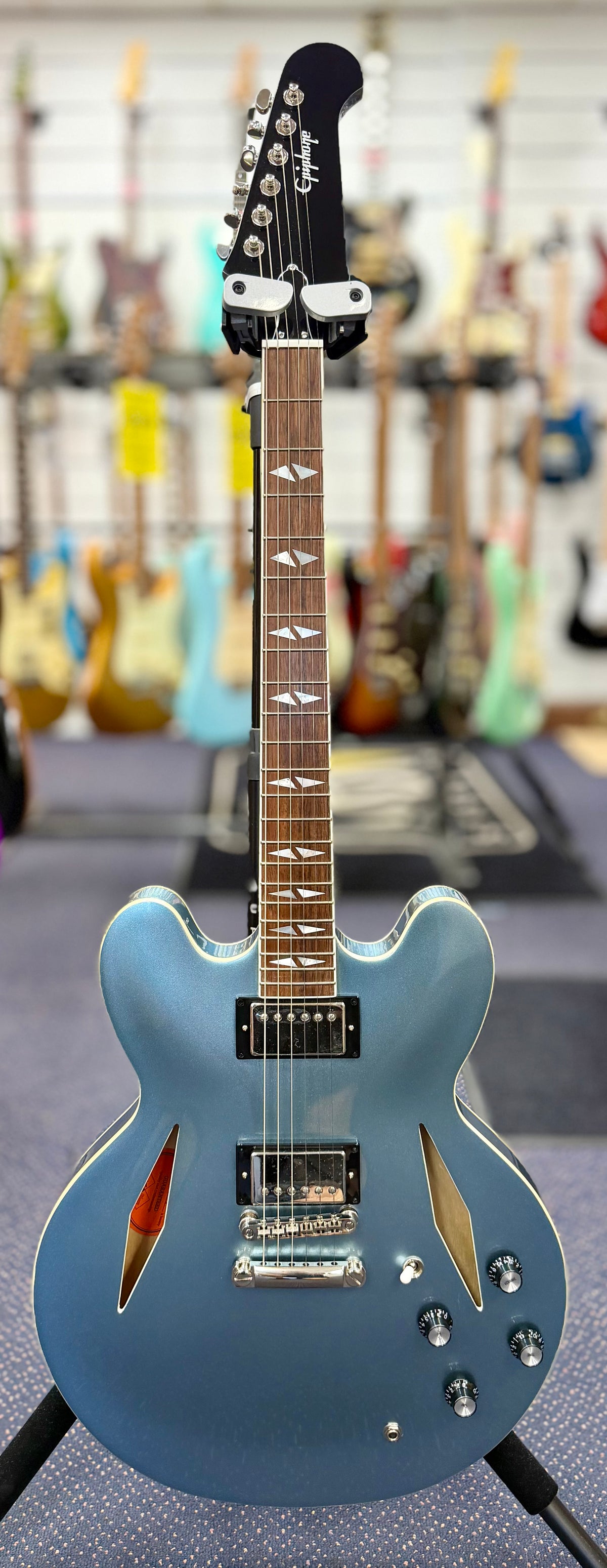 Epiphone Dave Grohl DG-335 Pelham Blue w/ Hard Case ( Pre Owned -Mint Condition)-Epiphone-Infinite Music