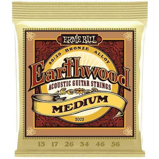 Ernie Ball 2002 Earthwood 80/20 Bronze Acoustic Guitar Strings Medium 13-56-Ernie Ball-Infinite Music