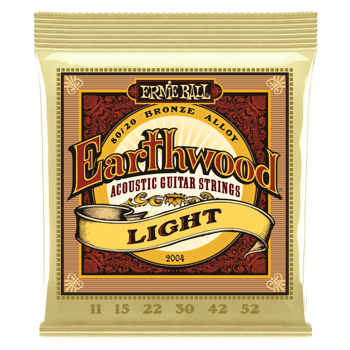 Ernie Ball 2004 Earthwood 80/20 Bronze Acoustic Guitar Strings - 11-52-Ernie Ball-Infinite Music
