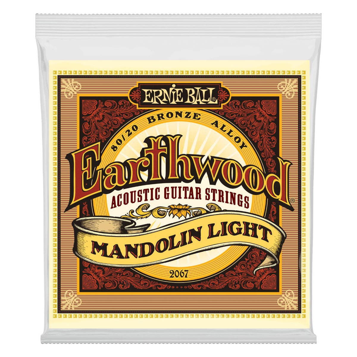 Ernie Ball 2067 Earthwood Bronze 80/20 Loop End Mandolin Strings Light 9-34-Ernie Ball-Infinite Music