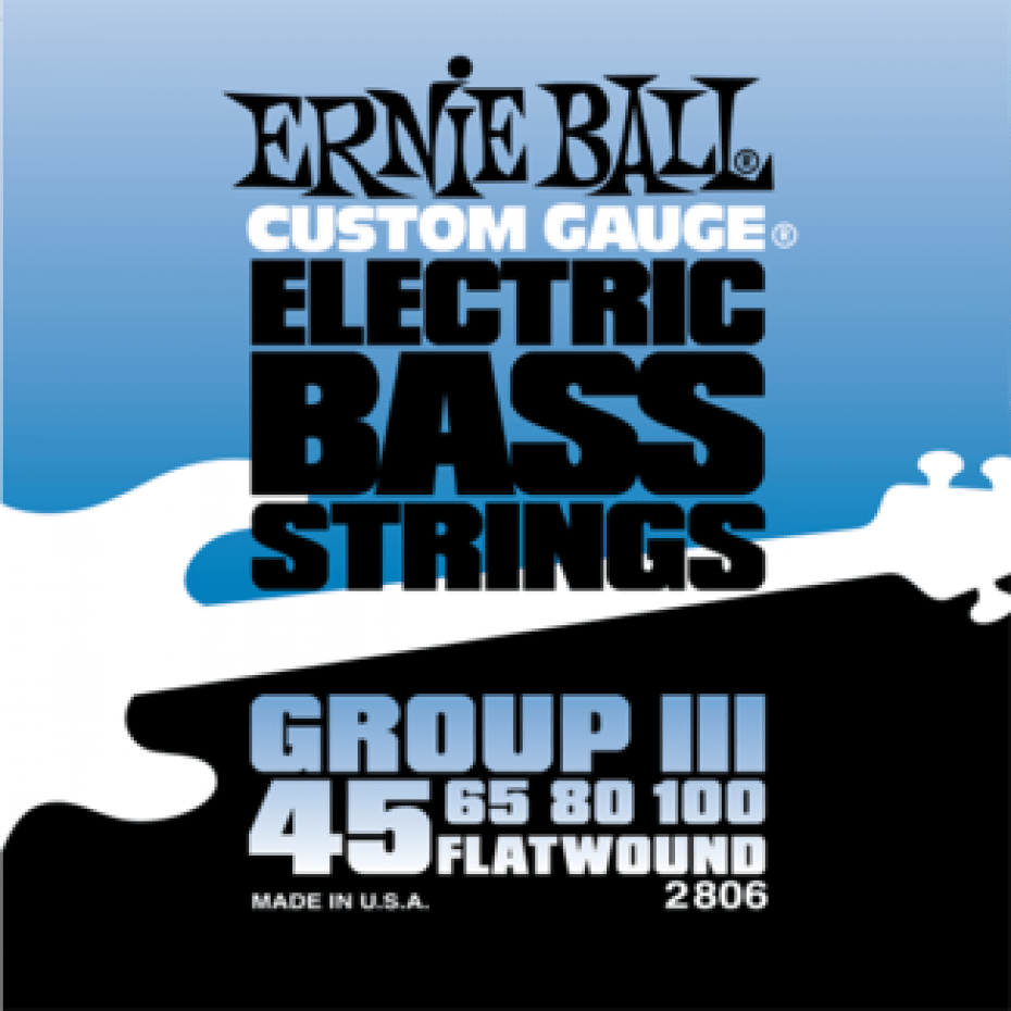 Ernie Ball 2806 Flatwound Group III Bass Guitar Strings 45-100-Ernie Ball-Infinite Music