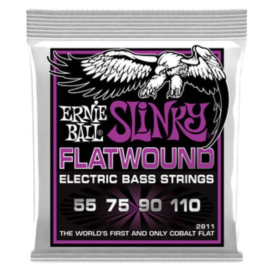 Ernie Ball 2811 Bass Guitar Strings Flatwound Power Slinky 55-110-Ernie Ball-Infinite Music
