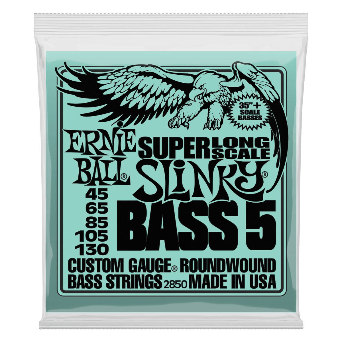 Ernie Ball Bass 5 Slinky Super Long Scale Electric Bass Guitar Strings 45-130-Ernie Ball-Infinite Music